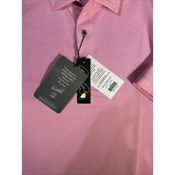 Arnold Palmer Men’s Pink Golf Polo Shirt Short Sleeve NWT | Classic Casual - Picture 5 of 6